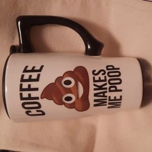 Coffee makes me poop traveler mug
